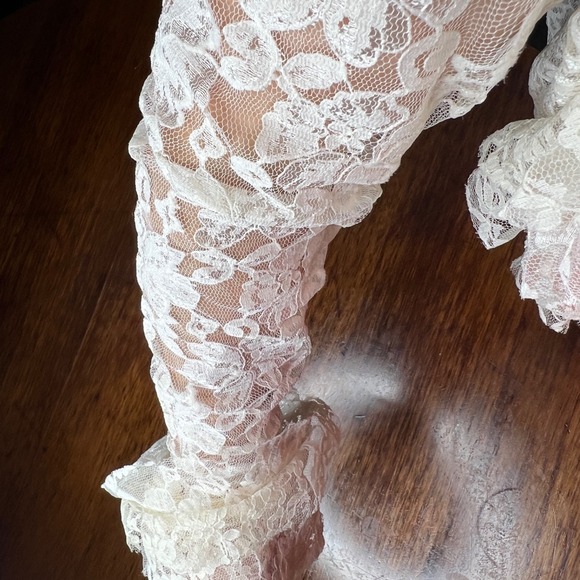 Lace Ruffle‎ Floral Button down rancho estancia M - Picture 14 of 14